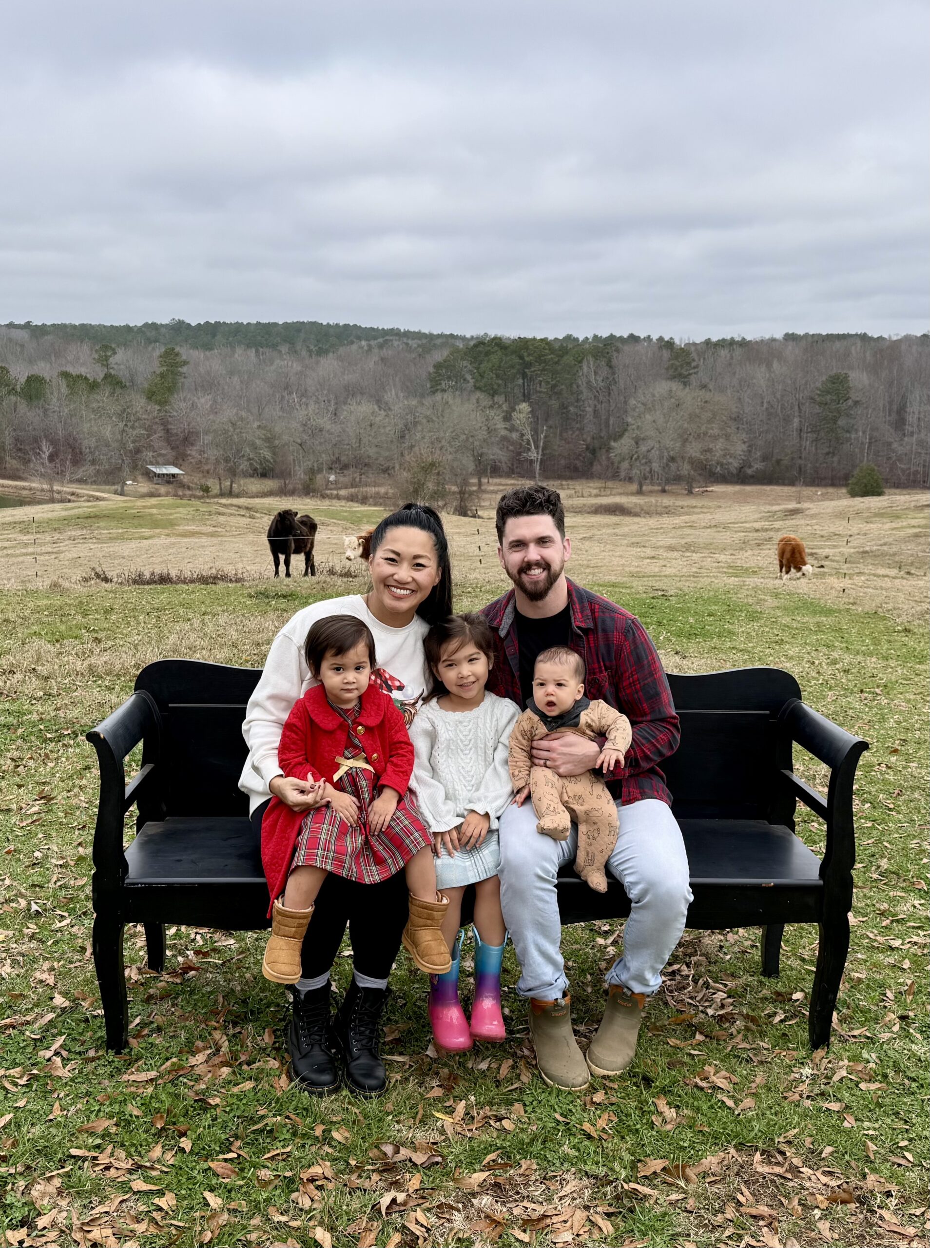 Angela & Hudson Powell and their family